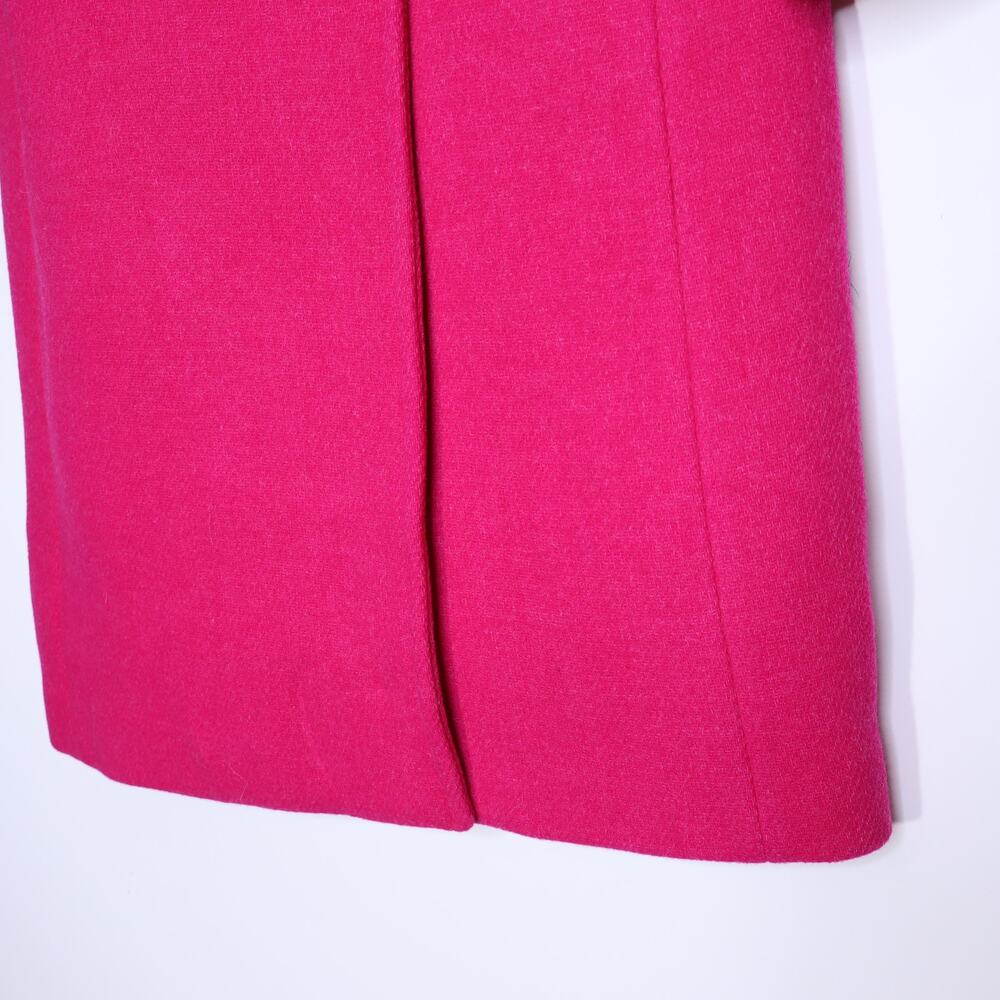 J. CREW Warwick Top Coat NWT Pink Italian Wool Blend Stadium Cloth Women's 00 - Picture 3 of 10